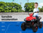 Kids ATV Ride On Quad Bike | Black (with Red)