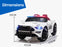 Ford Mustang GT350 Police Inspired Kids Ride On Car White