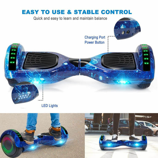 Smart-S W1 Hoverboard Personal Transport by Funado | Galaxy Blue
