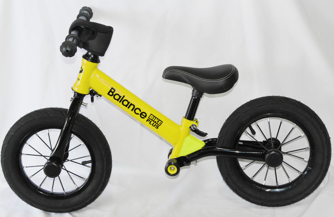 Track Star Deluxe 12 Inch Kids Balance Bike Yellow & Black — RideOns