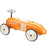 Kids Classic Vintage Racer Metal Ride On Push Car | Orange & Cream