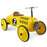 Kids Classic Vintage Racer Metal Ride On Push Car | Canary Yellow